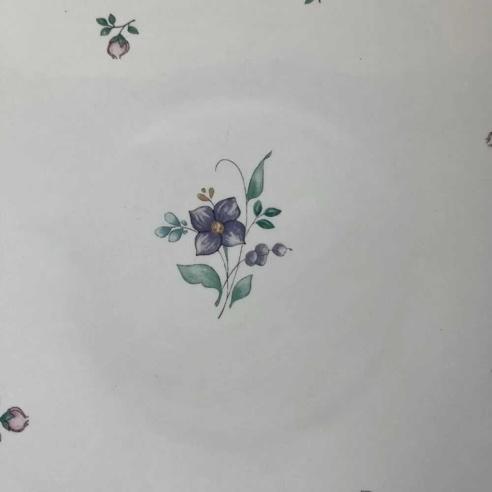 HTF PFALTZGRAFF April Embrossed‎ Floral Pedestal Cake Plate Stand 12